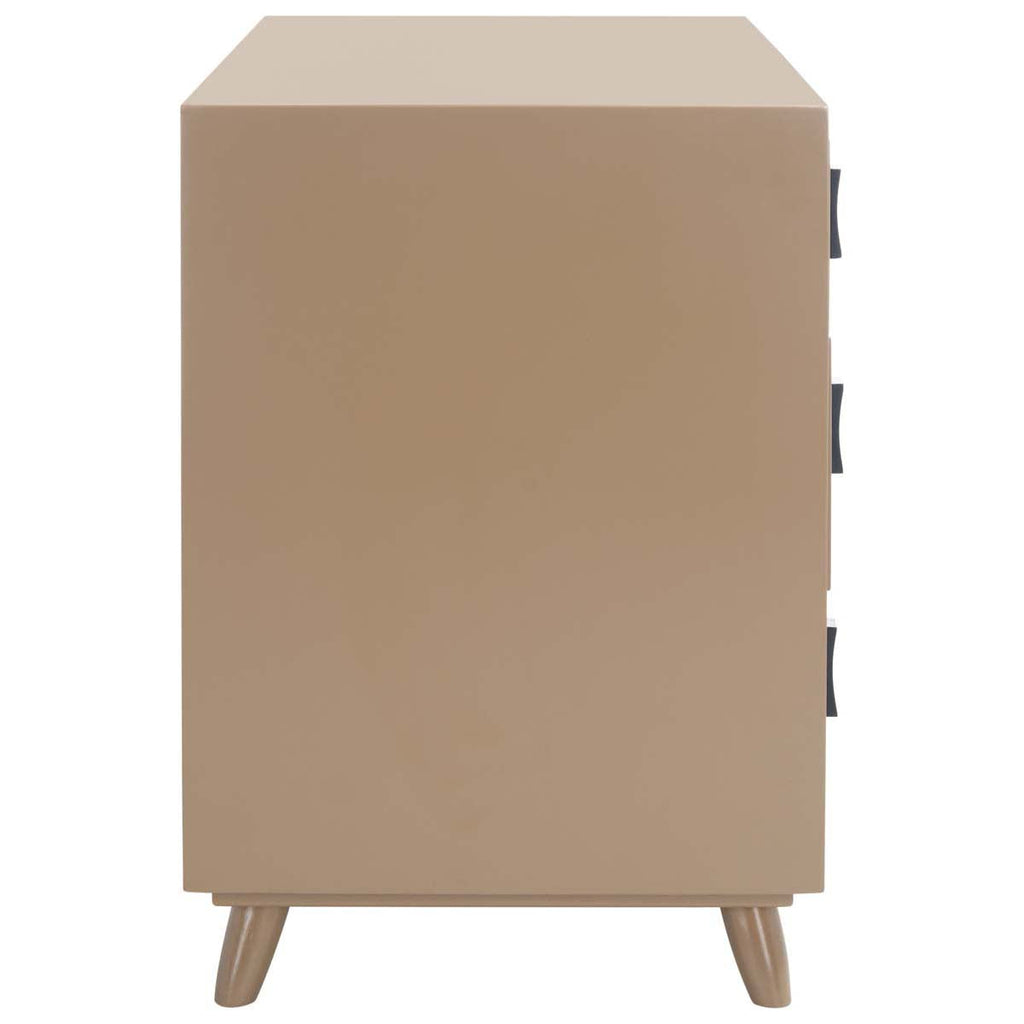 Safavieh Blaize 3 Drawer Chest - Taupe/Black