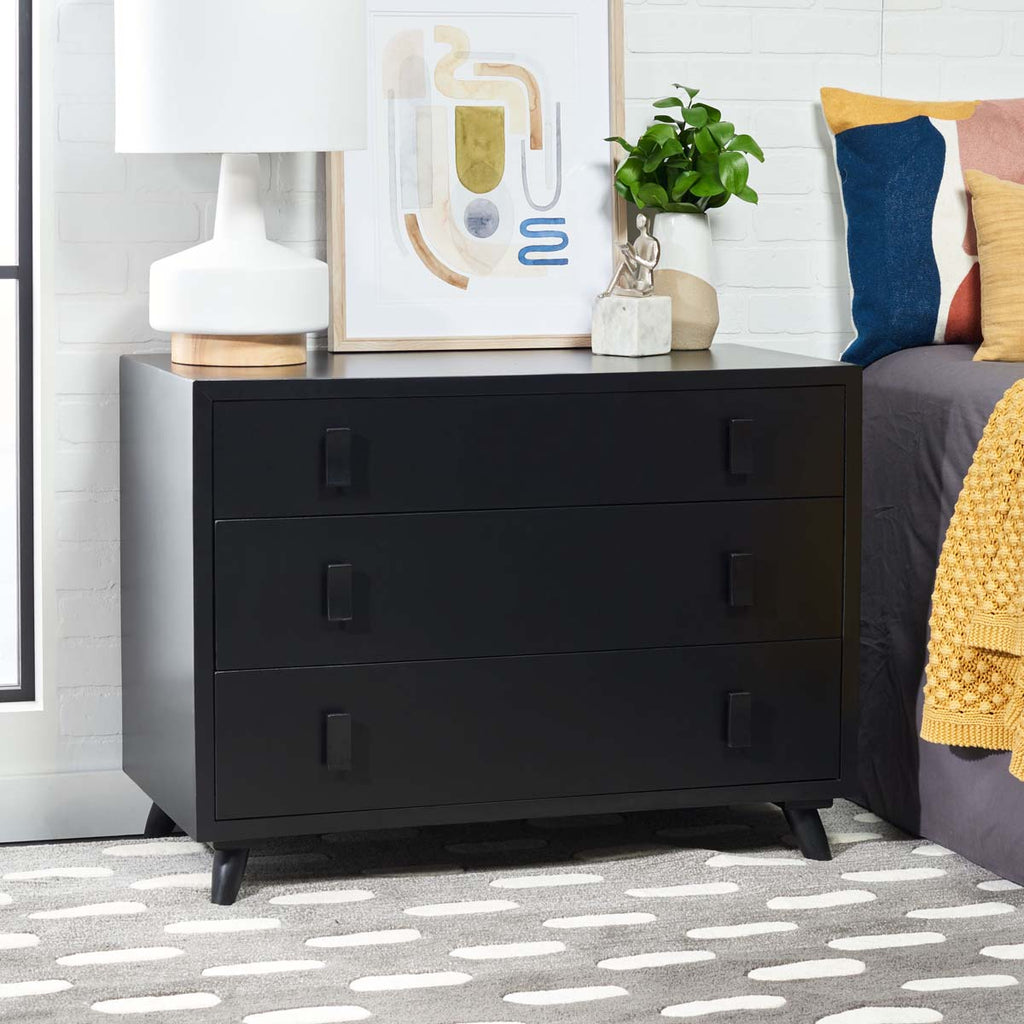 Safavieh Blaize 3 Drawer Chest - Black