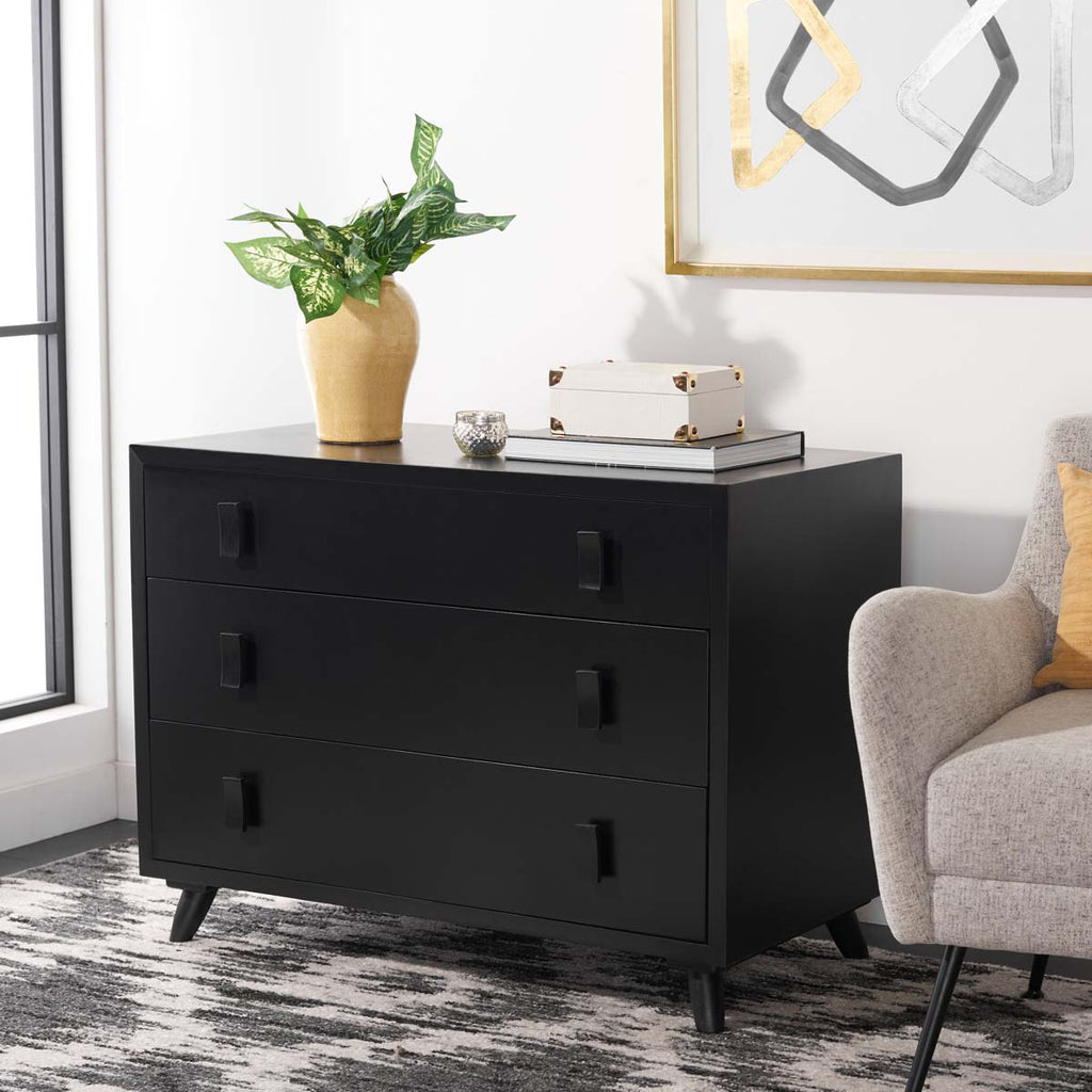 Safavieh Blaize 3 Drawer Chest - Black