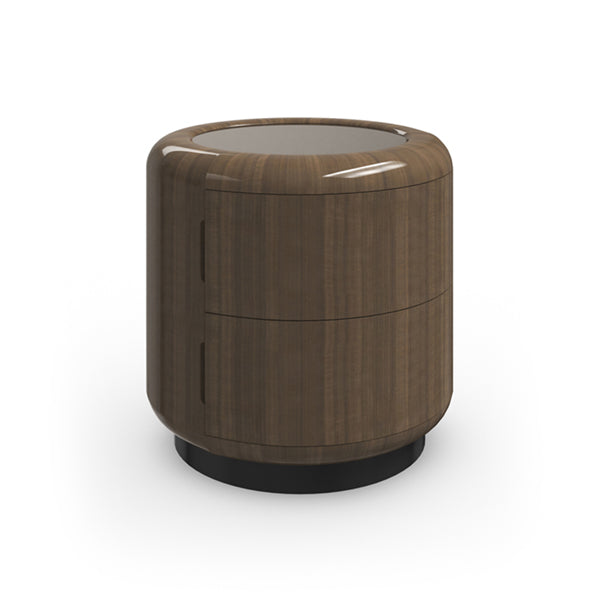Gelee Round Accent Table - Caramello | Caracole Furniture - CLA-024-424