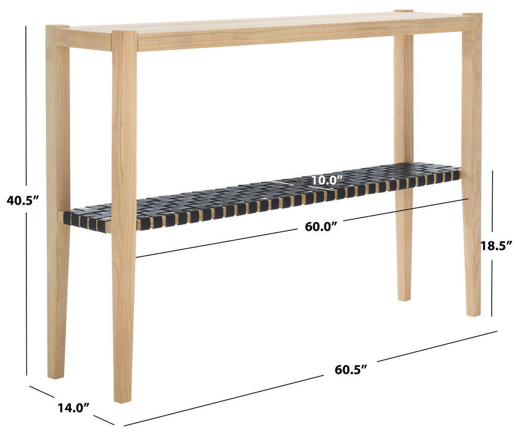 Sigurd Console Table | Safavieh - CNS1200 - Natural / Black