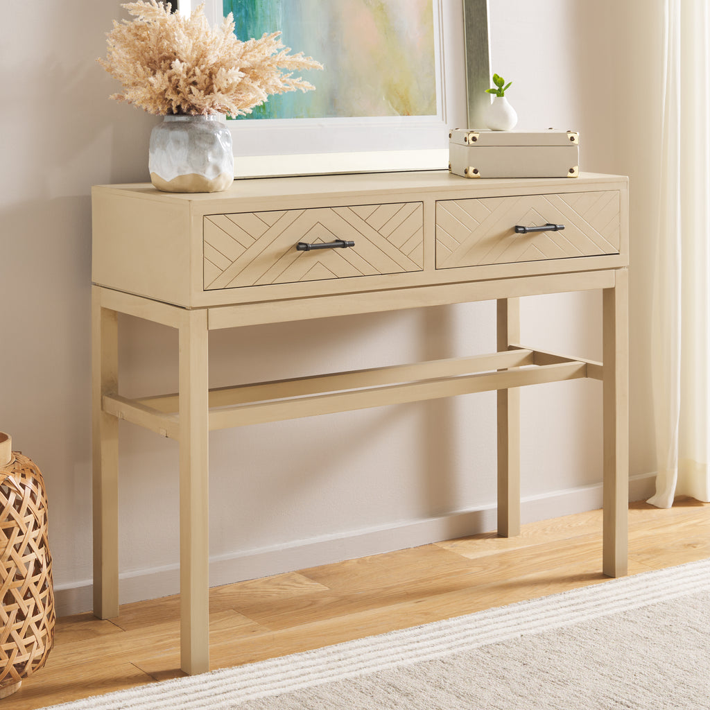 Ajana 2 Drawer Console | Safavieh - CNS5709 - Natural