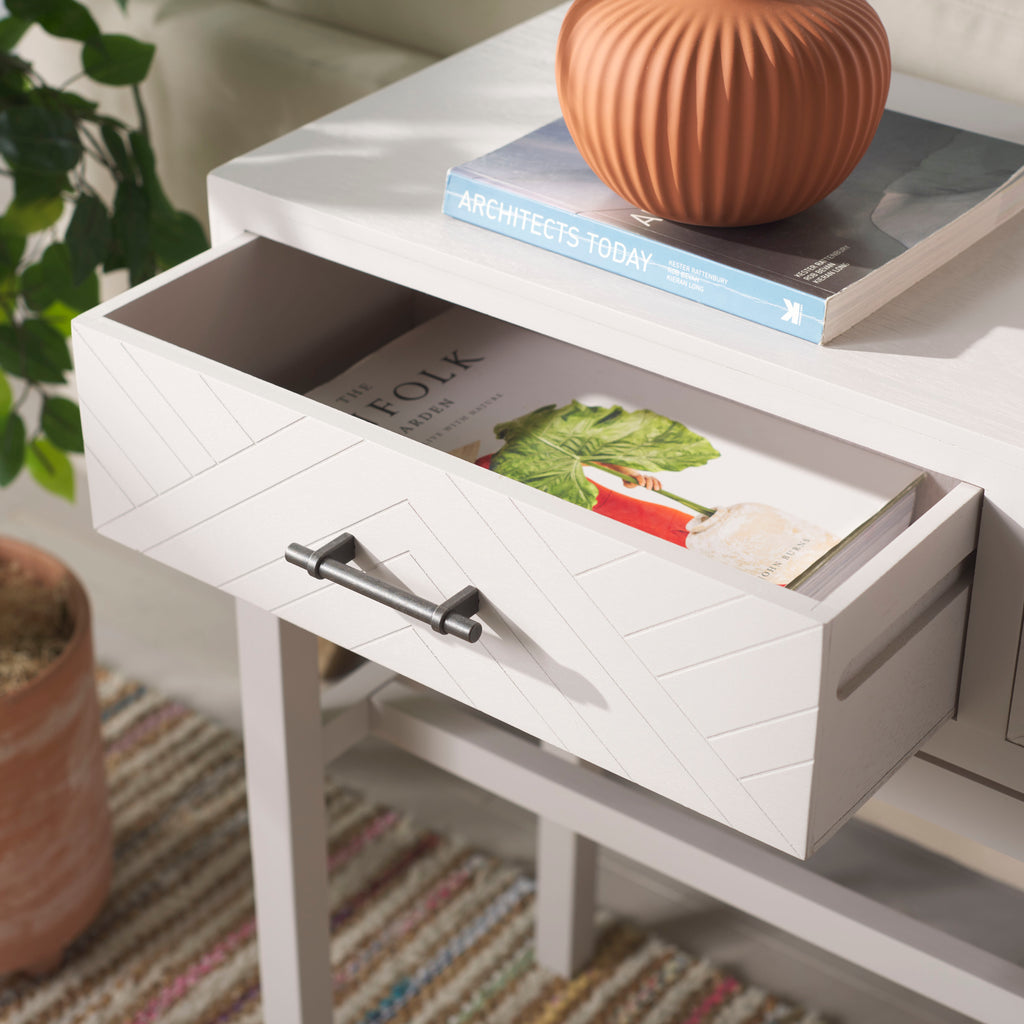 Ajana 2 Drawer Console | Safavieh - CNS5709 - Summer Grey