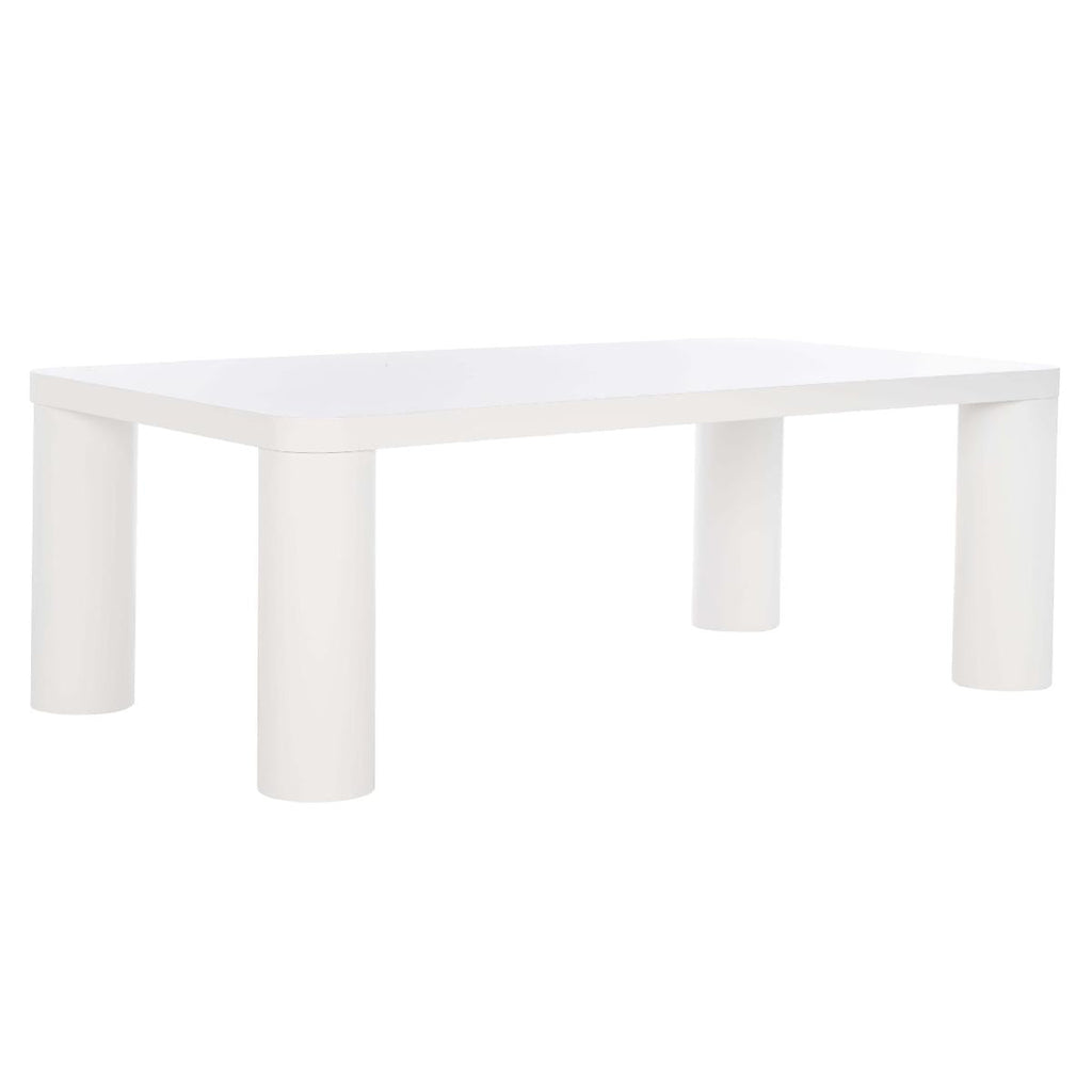 Aldous Rectangle Coffee Table | Safavieh, COF1500 - White