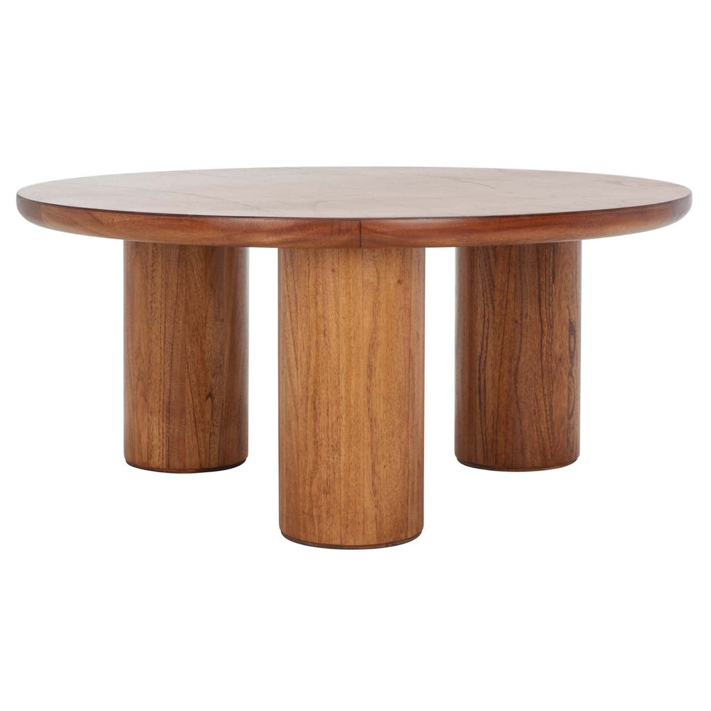 Meek 3 Leg Round Coffee Table | Safavieh -  COF6603 - Natural