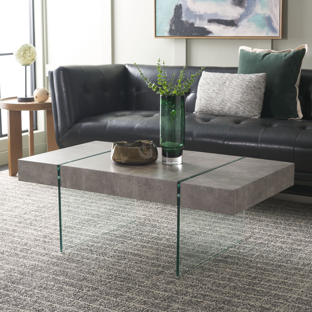 jacob-rectangular-glass-leg-modern-coffee-table-safavieh-cof7001-Light Concrete