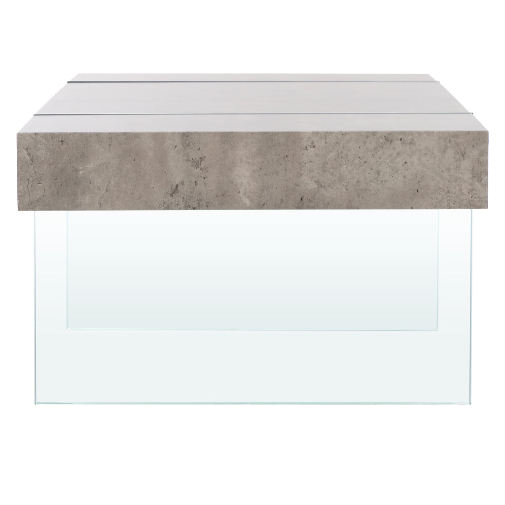 jacob-rectangular-glass-leg-modern-coffee-table-safavieh-cof7001-Light Concrete