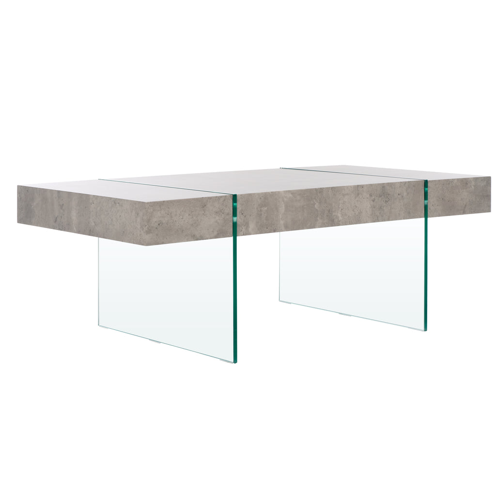 jacob-rectangular-glass-leg-modern-coffee-table-safavieh-cof7001-Light Concrete