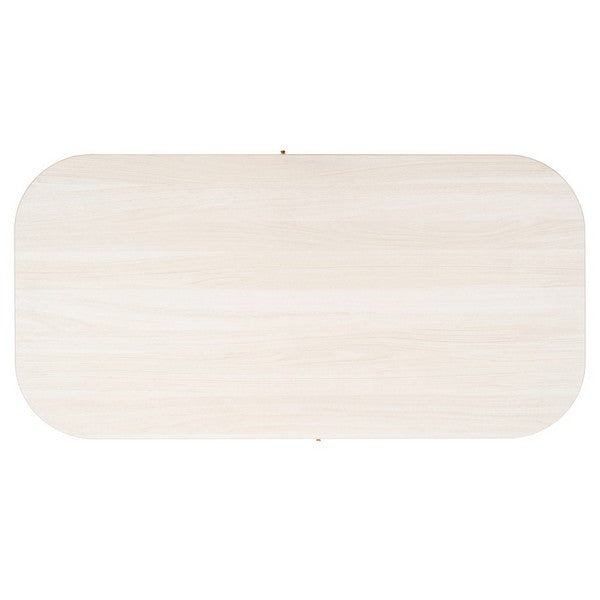 Tealla 2 Tambour Door Coffee Table | Safavieh - COF9606 - Bleached White / Gold - Bleached White / Gold