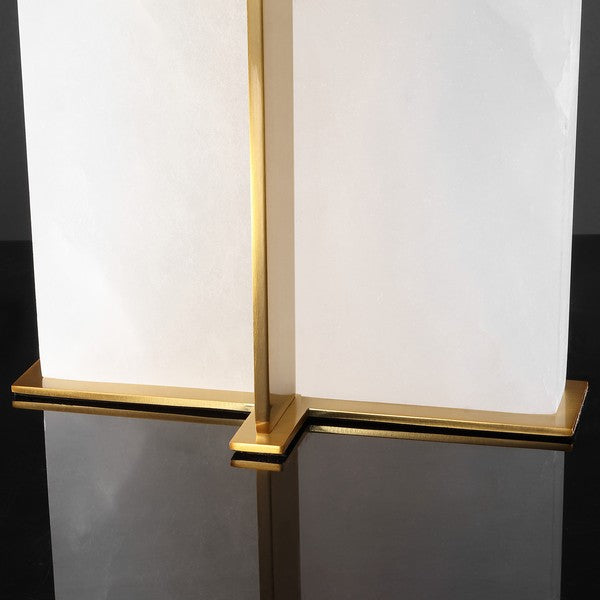 Safavieh Couture Natalee Marble Table Lamp, CTL1045 - Gold / White