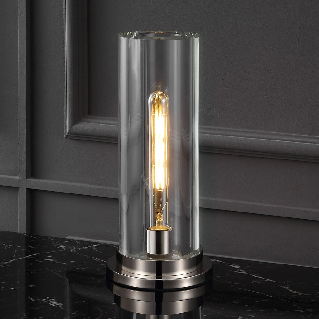 Safavieh Couture Dellanora Crystal Tube Table Lamp, CTL1069 - Silver / Clear