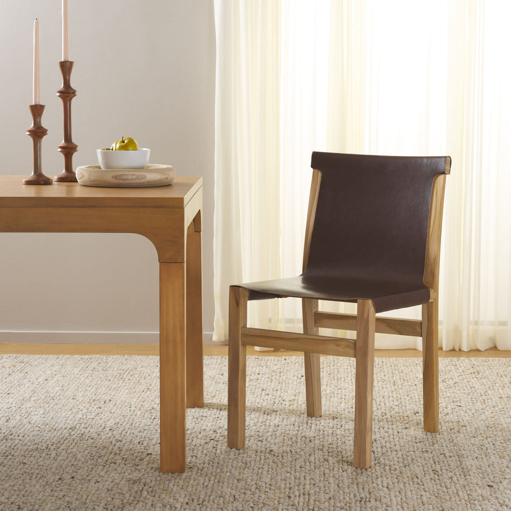 Arian Dining Chair | Safavieh - DCH1209 - Cognac / Natural