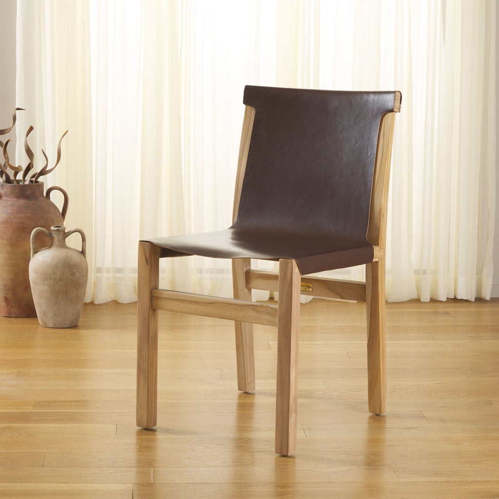 Arian Dining Chair | Safavieh - DCH1209 - Cognac / Natural