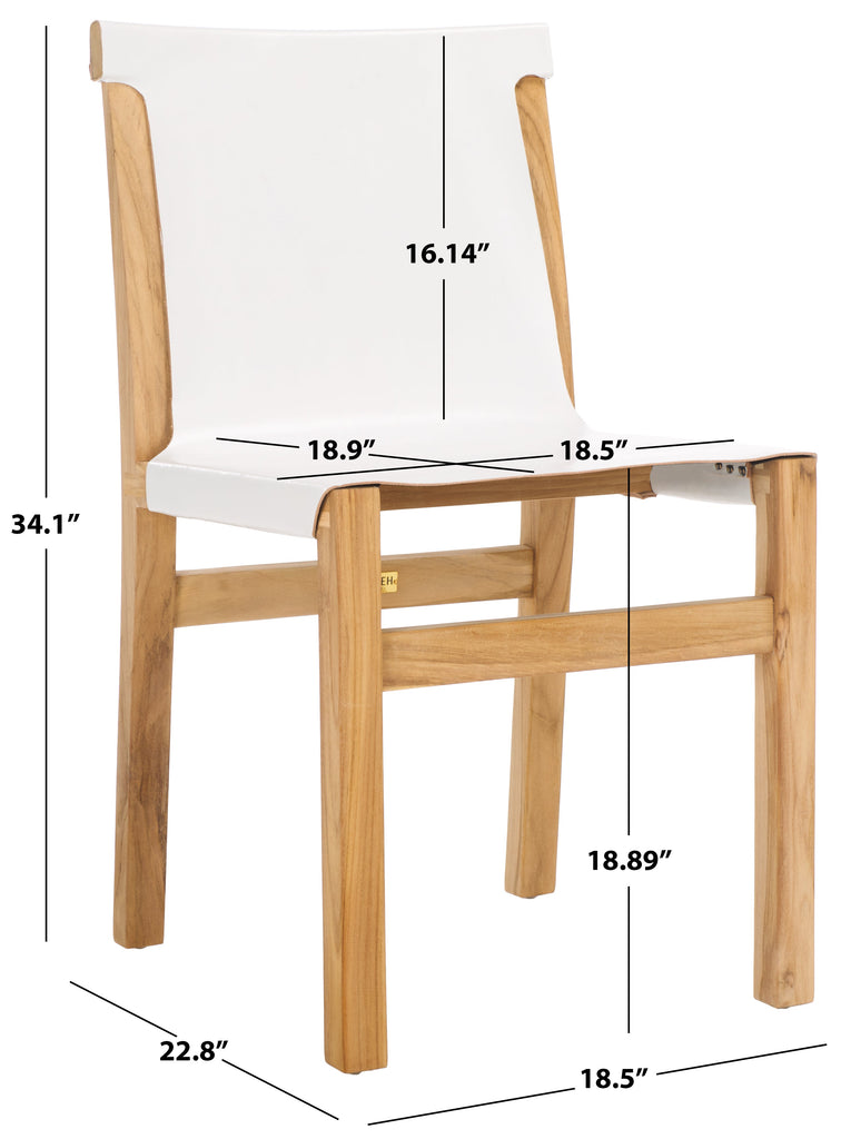 Arian Dining Chair | Safavieh - DCH1209 - White / Natural