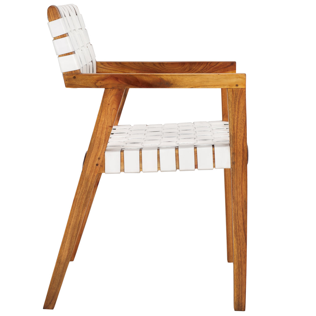 cire-leather-dining-chair-safavieh-dch4004-White Leather / Natural Body