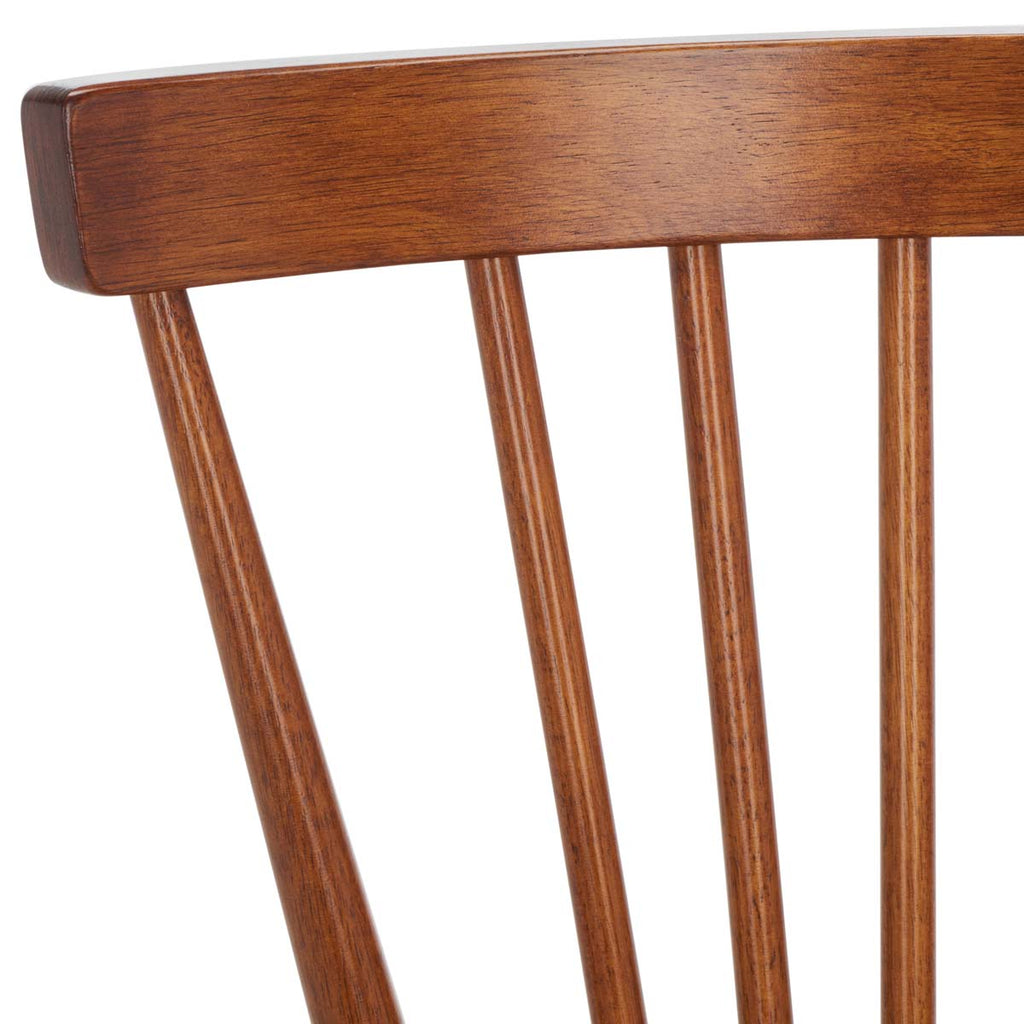 Winona Spindle Back Dining Chair (Set of 2) | Safavieh - DCH8500 - Honey Walnut