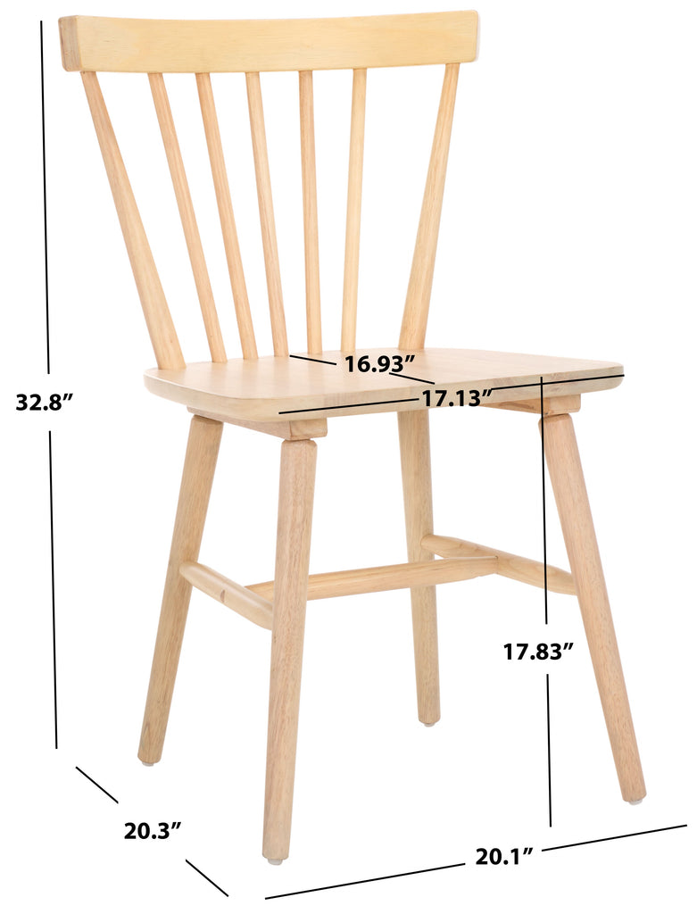 Winona Spindle Back Dining Chair (Set of 2) | Safavieh - DCH8500 - White Washed