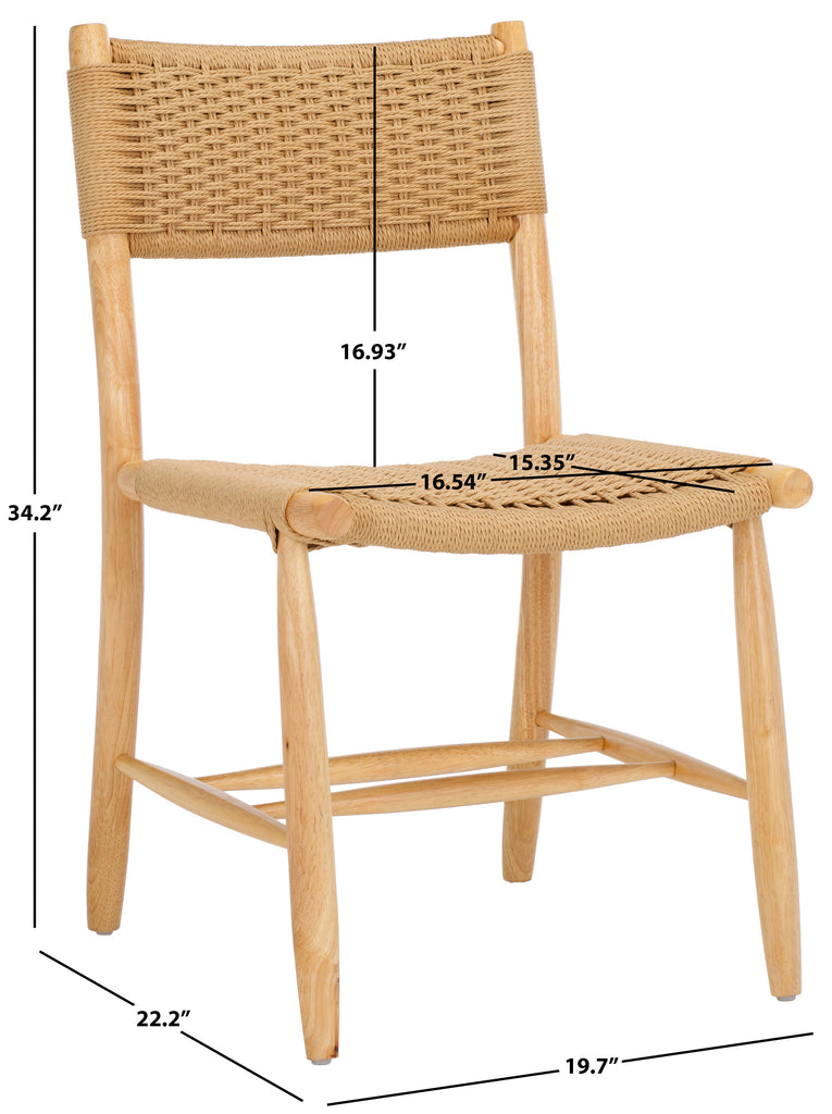 Hylos Rope Dining Chair| Safavieh - DCH8803 - Natural / Natural