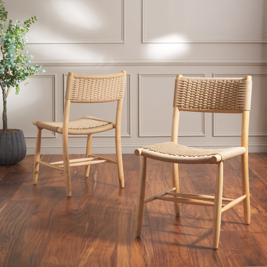 Hylos Rope Dining Chair| Safavieh - DCH8803 - Natural / Natural