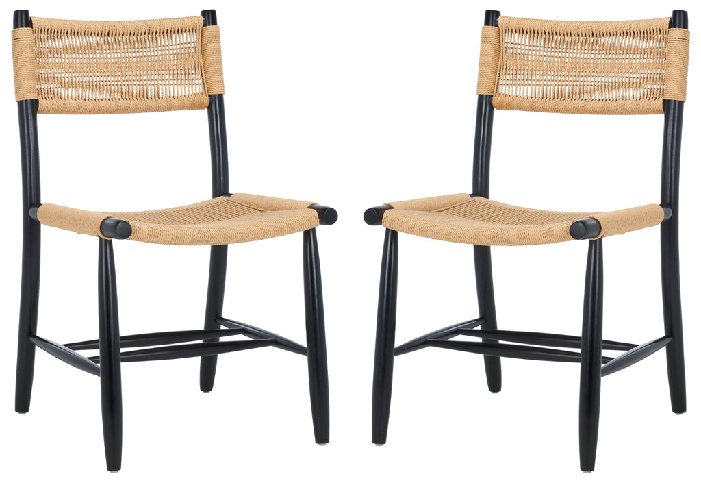 Masha Rope Dining Chair| Safavieh - DCH8804 - Black / Natural