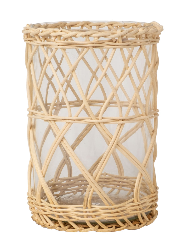 Chunky Wicker Hurricane Large | Enchanted Home - GLA013