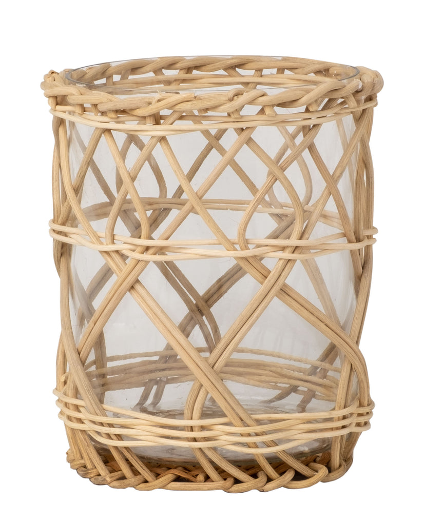 Chunky Wicker Hurricane Medium | Enchanted Home - GLA017