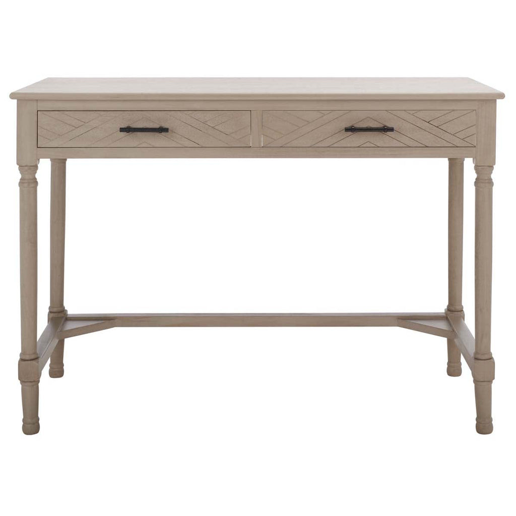 Peyton 2 Drawer Desk | Safavieh - DSK5705 - Taupe