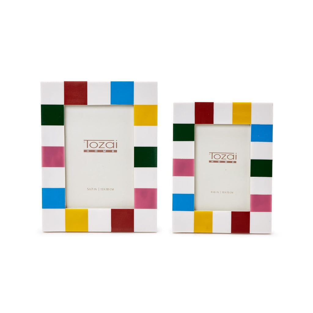 Colorblock S/2 Photo Frames