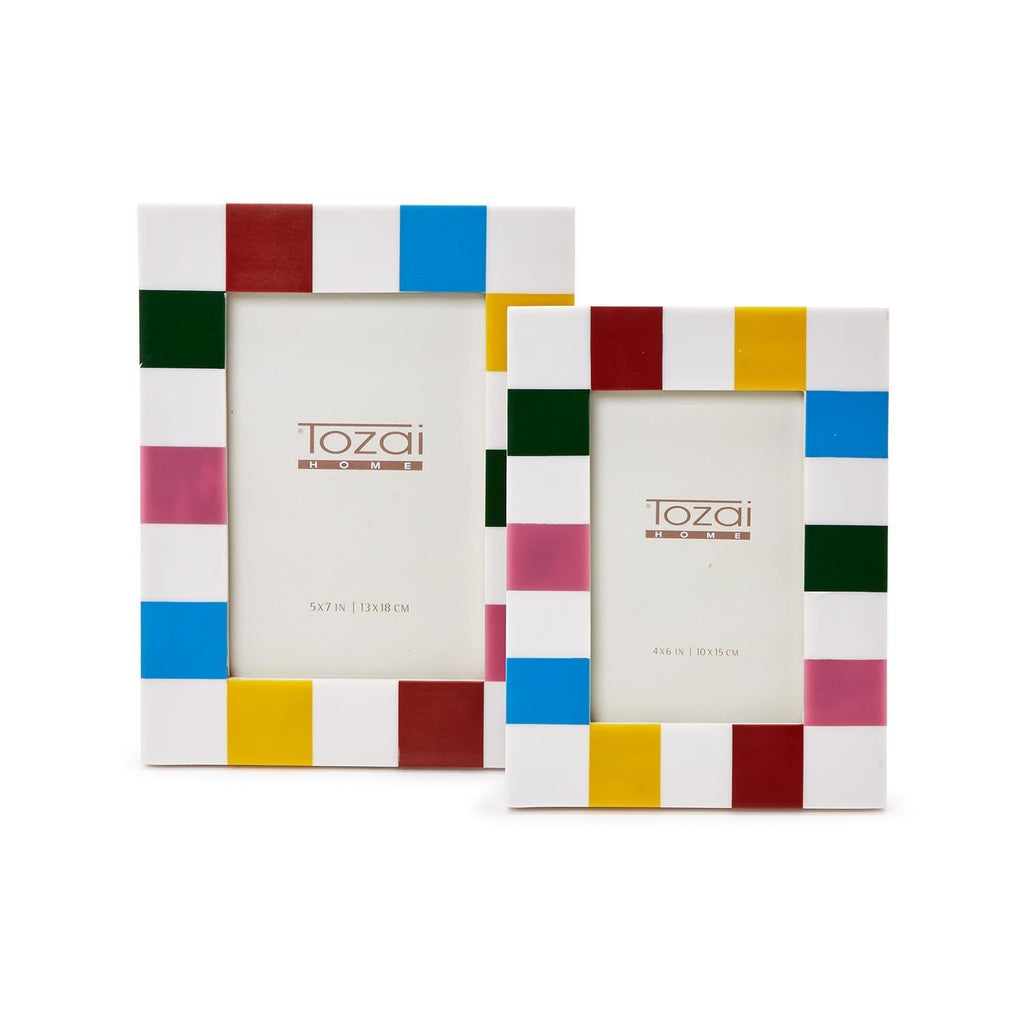 Colorblock S/2 Photo Frames