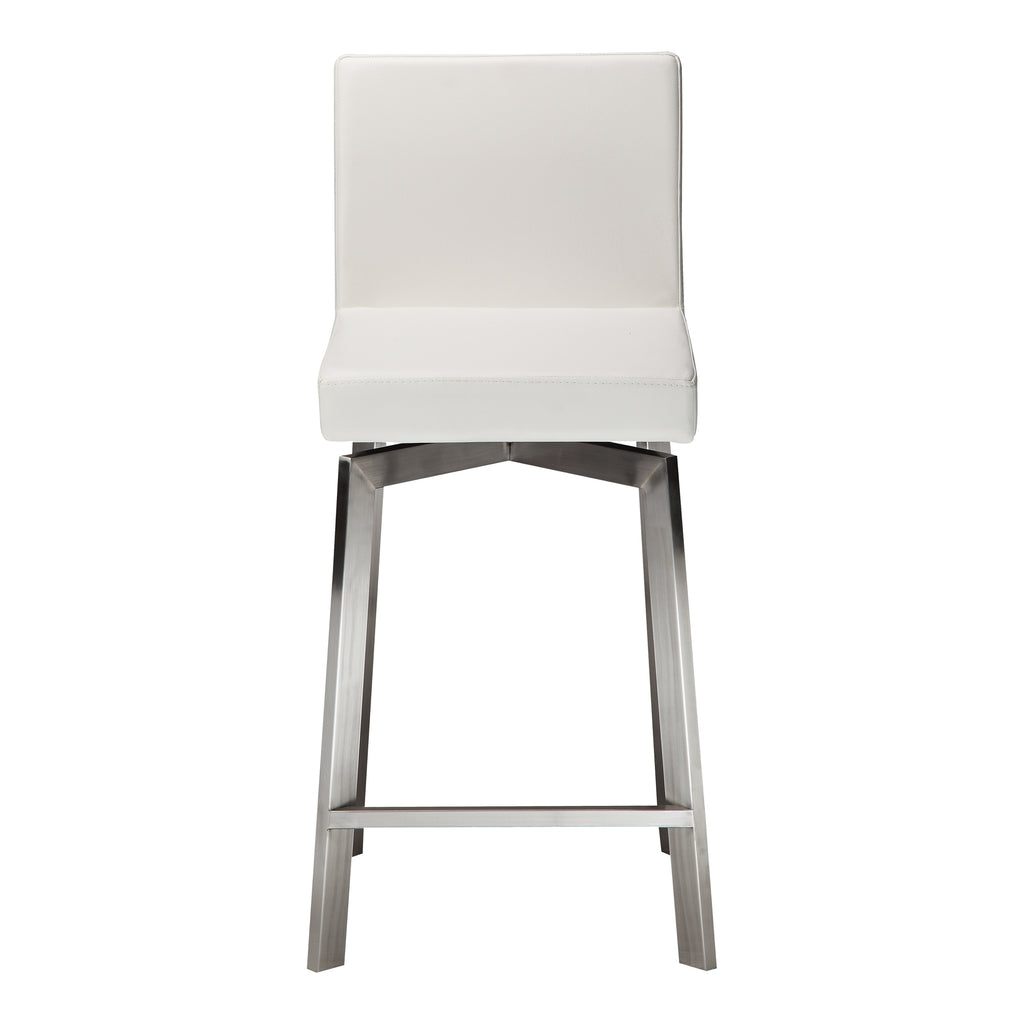 Giro Swivel Counter Stool White | Moe's Furniture - EH-1039-18