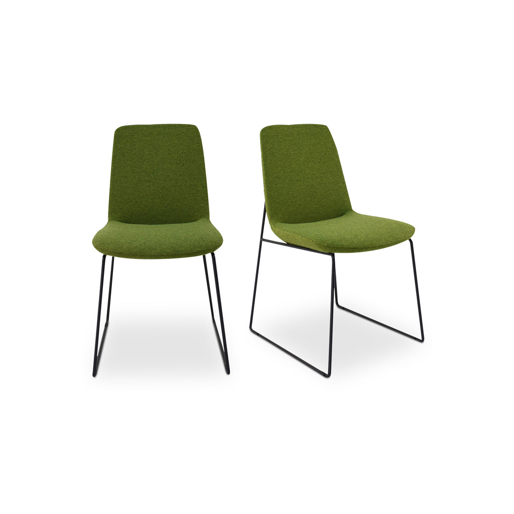 Ruth Dining Chair Green-Set Of Two | Moe's Furniture - EJ-1007-27