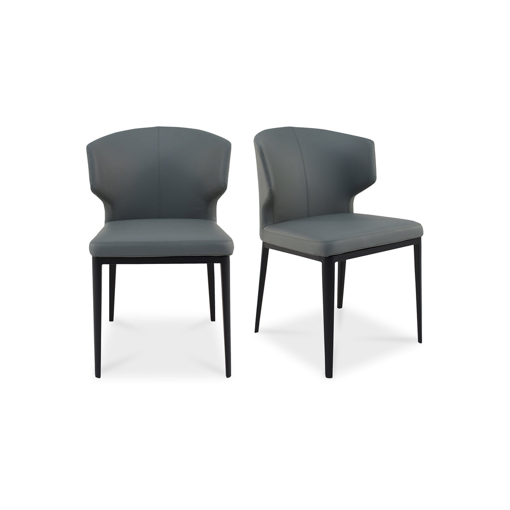 Delaney Dining Chair Grey-Set Of Two | Moe's Furniture - EJ-1018-15