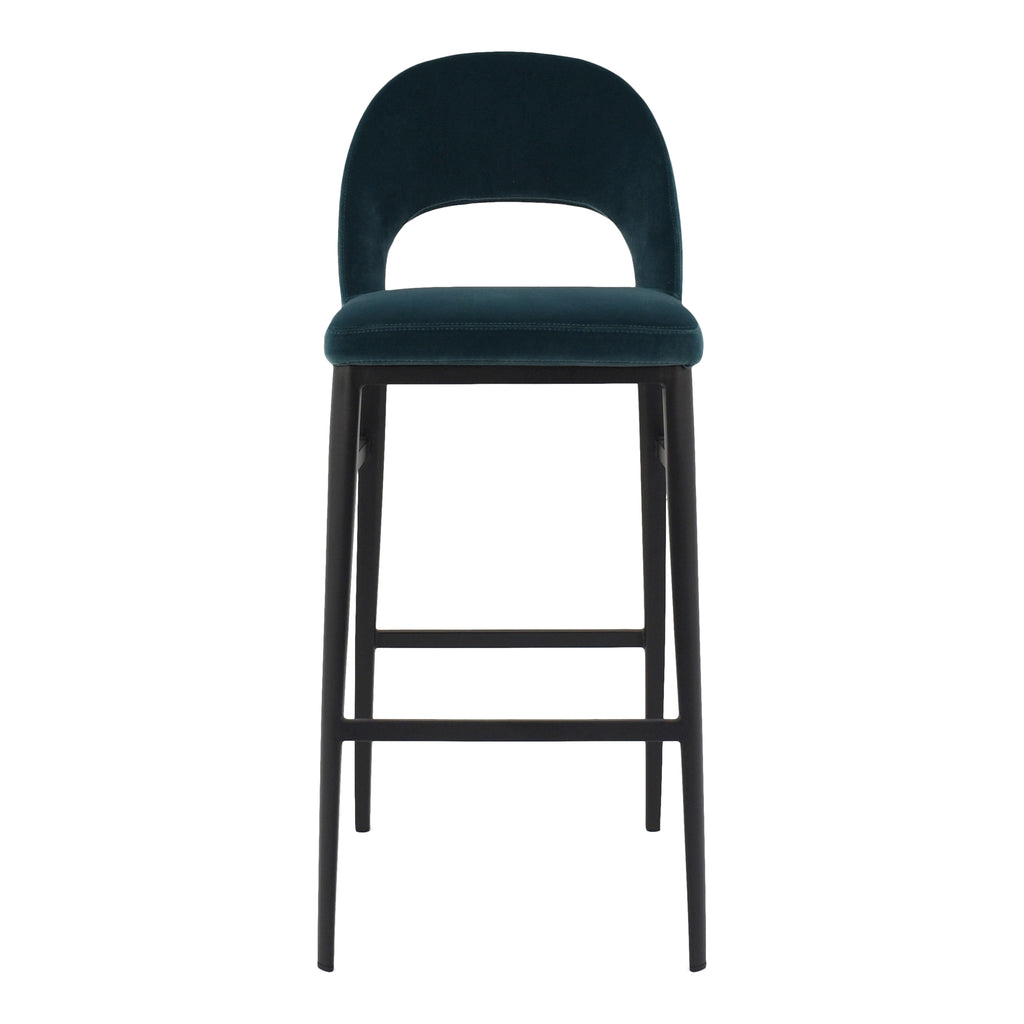 Roger Barstool Teal Velvet | Moe's Furniture - EJ-1037-36