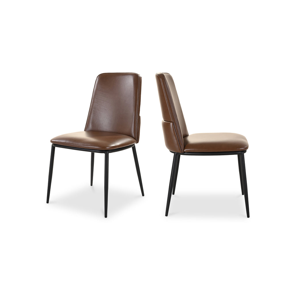 Douglas Dining Chair Dark Brown-Set Of Two | Moe's Furniture - EQ-1017-20