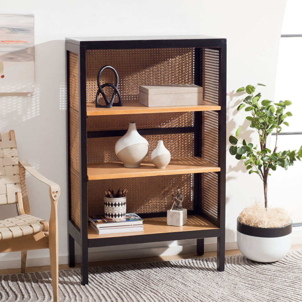 Safavieh Franz 3 Shelf Cane Back Etagere , ETG2103