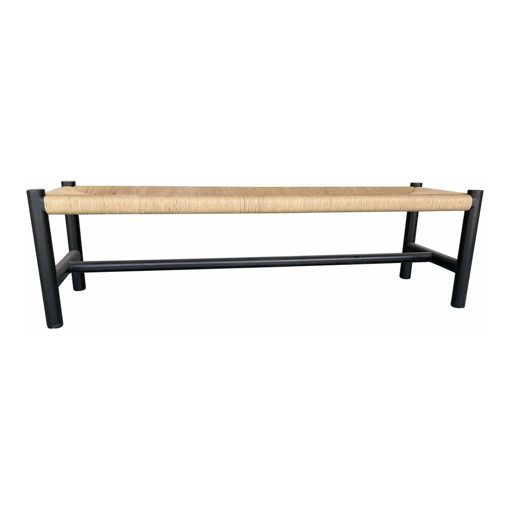 Hawthorn Bench Large Black | Moe's Furniture - FG-1028-02