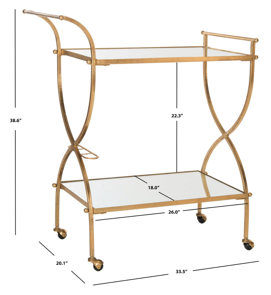 Safavieh Lucretius Bar Cart , FOX2556