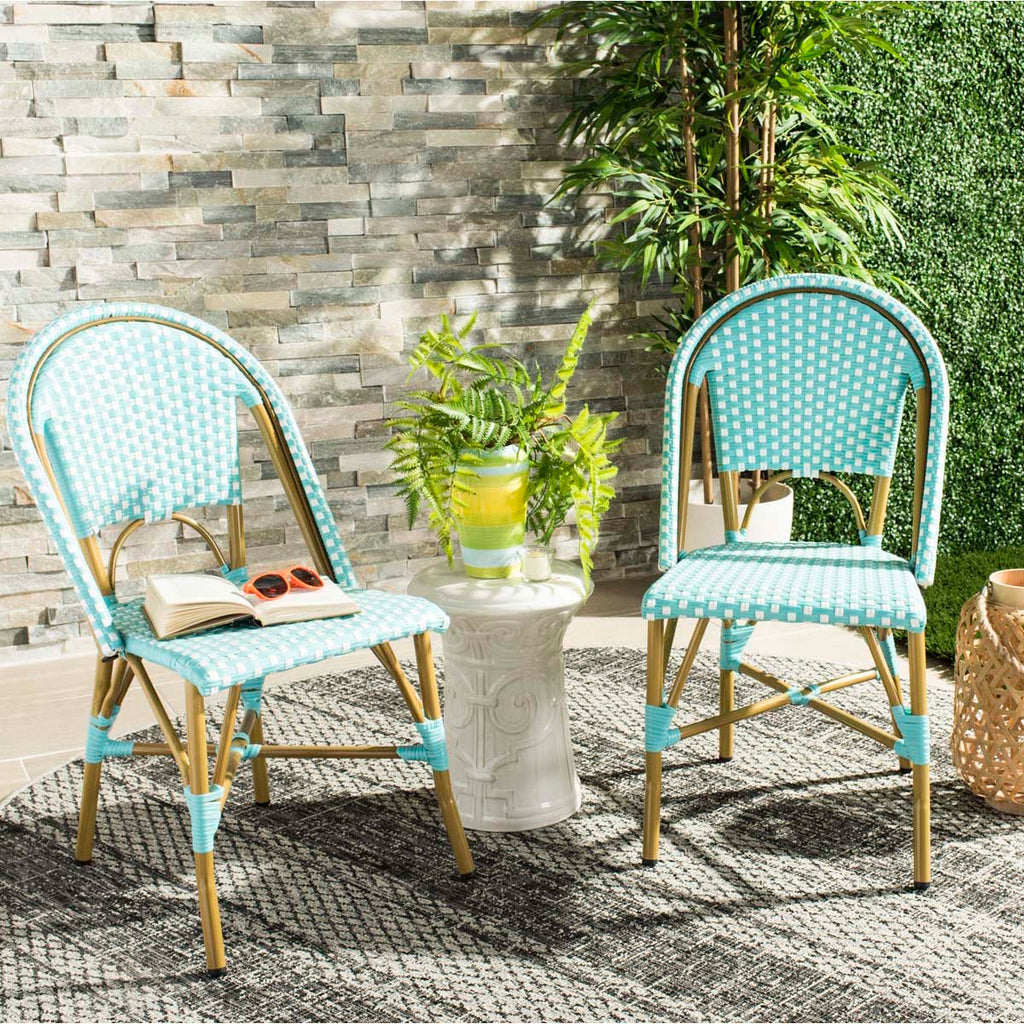 Safavieh Salcha Indoor Outdoor French Bistro Side Chair, FOX5210J