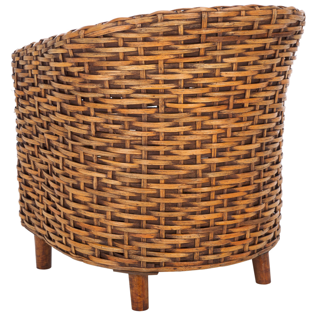 omni-rattan-barrel-chair-safavieh-fox6501-White / Honey Dark Brown