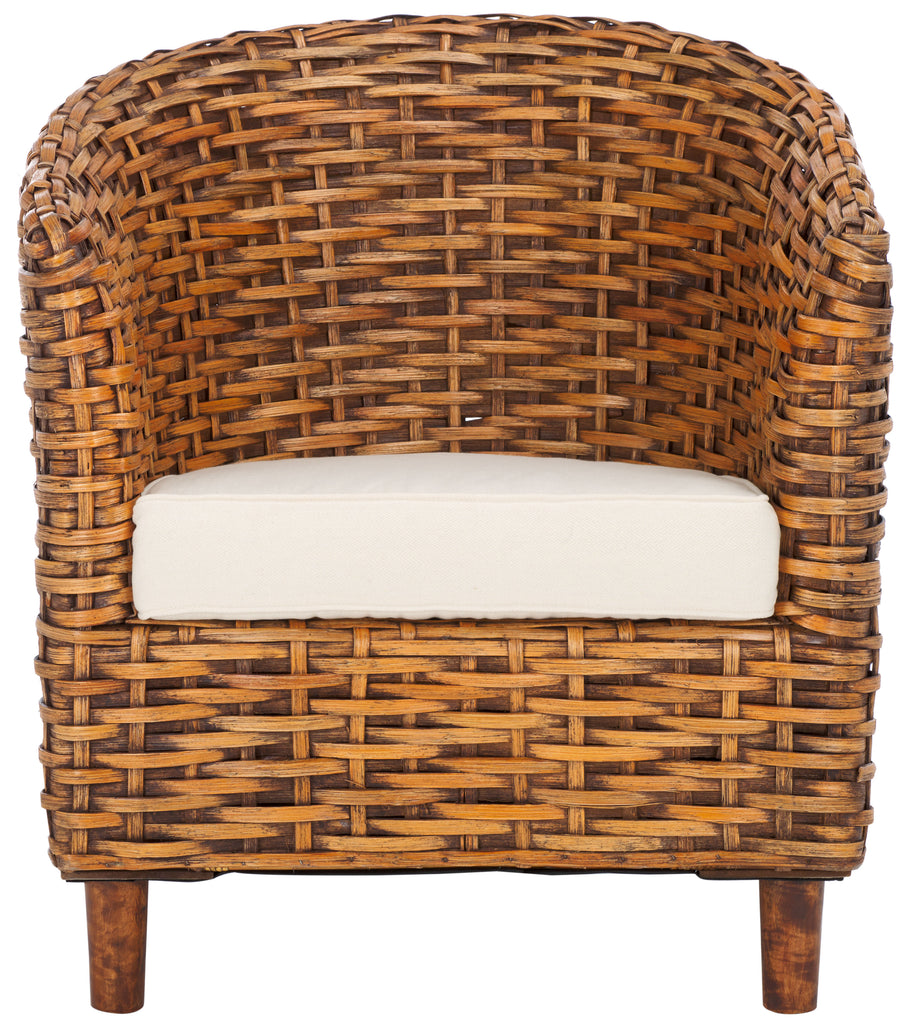 omni-rattan-barrel-chair-safavieh-fox6501-White / Honey Dark Brown