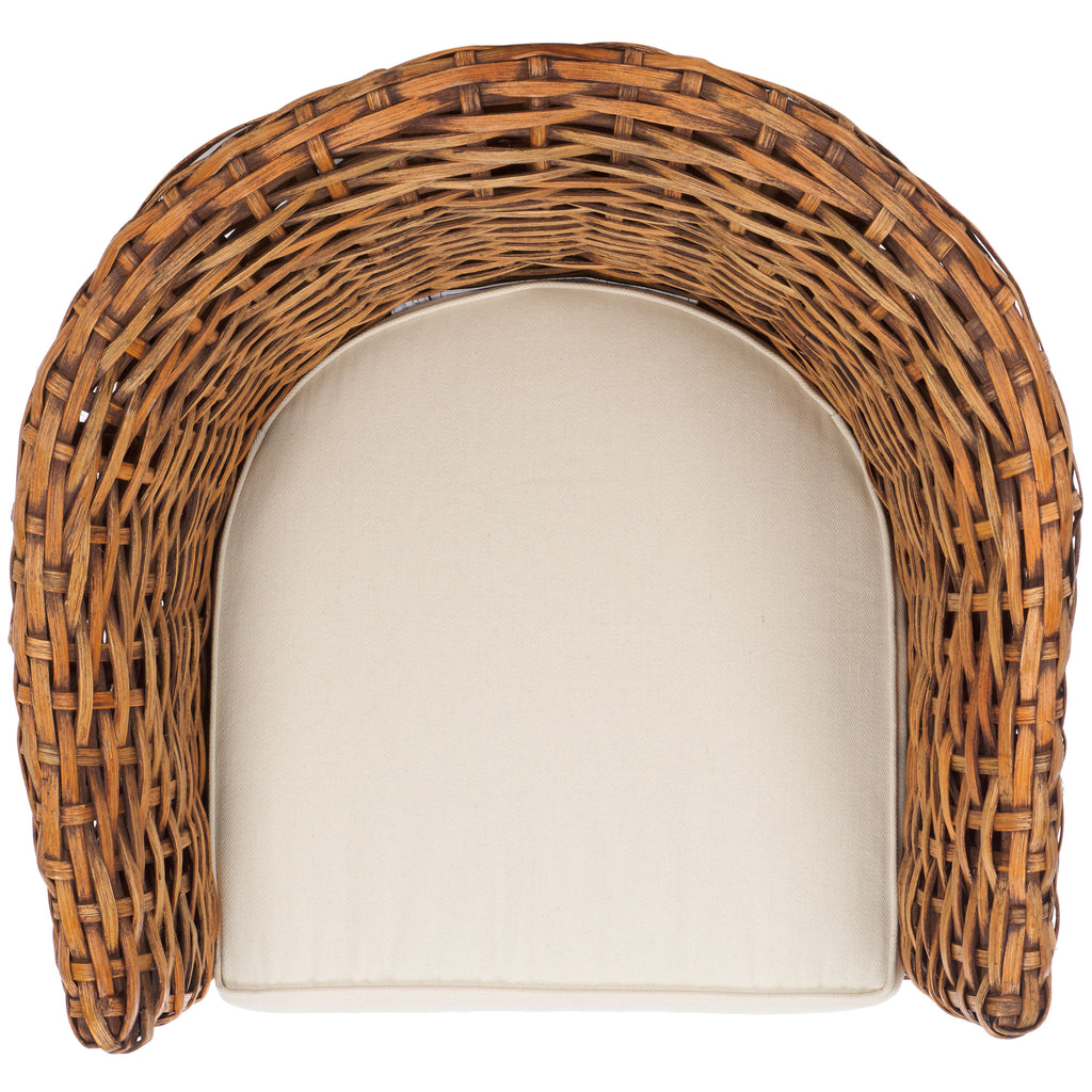 omni-rattan-barrel-chair-safavieh-fox6501-White / Honey Dark Brown