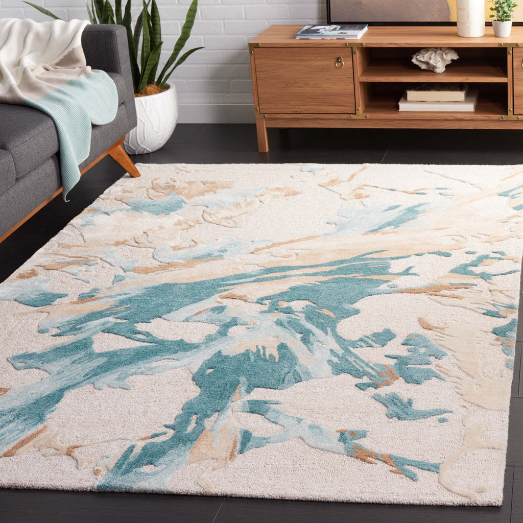 safavieh-fifth-avenue-501-rugs-ftv501-Beige / Teal