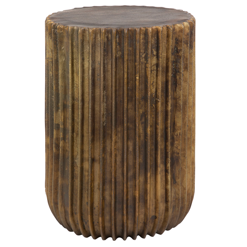 Uttermost Peaks And Valleys Gold Accent Table - 22993