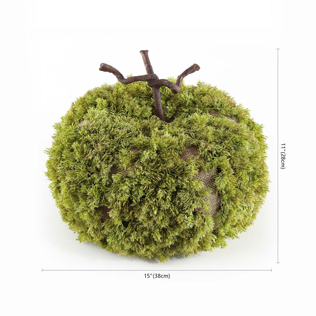 Safavieh Faux 15 Inch Moss Pumpkin , FXP1068 - Green