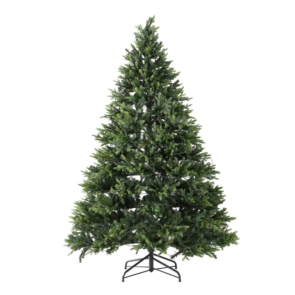 Safavieh 7.5 Ft Pre-Lit Artificial Christmas Tree, FXP2015 - Green