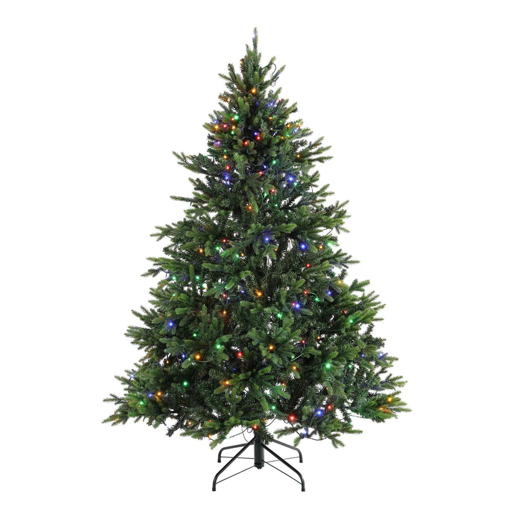 Safavieh 5.5 Ft Pre-Lit Artificial Christmas Tree, FXP2018 - Green