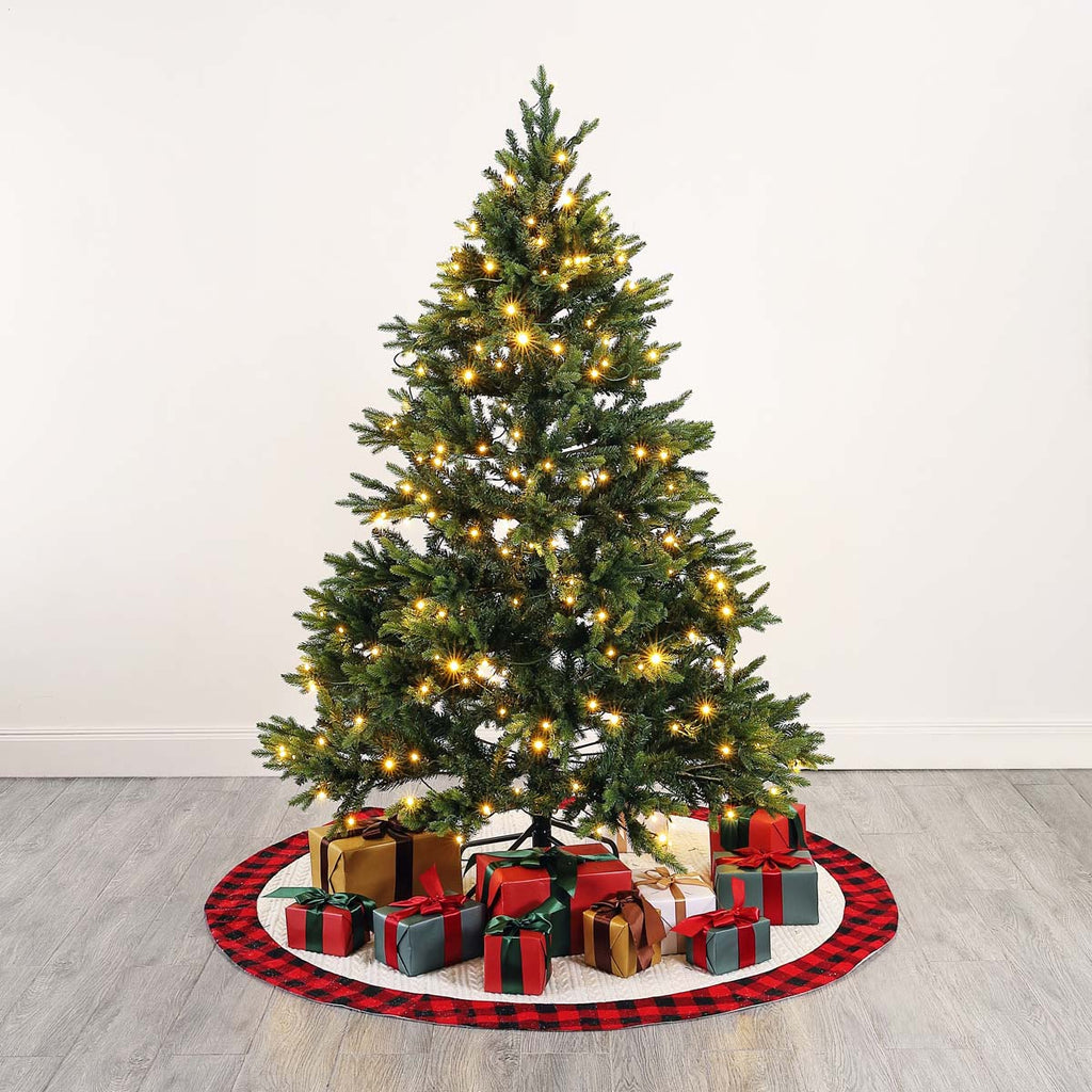 Safavieh 5.5 Ft Pre-Lit Artificial Christmas Tree, FXP2018 - Green