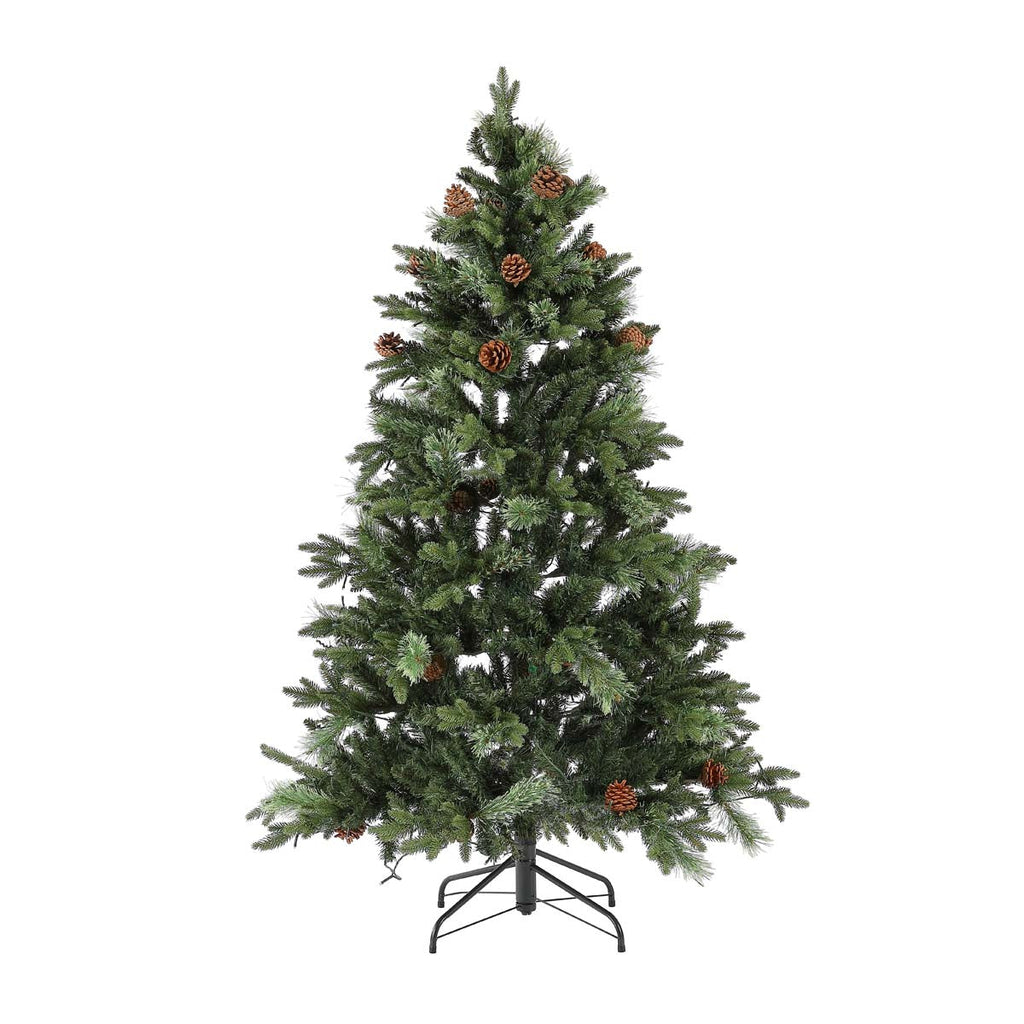 Safavieh 5.5 Ft Pre-Lit Artificial Christmas Tree, FXP2020 - Green