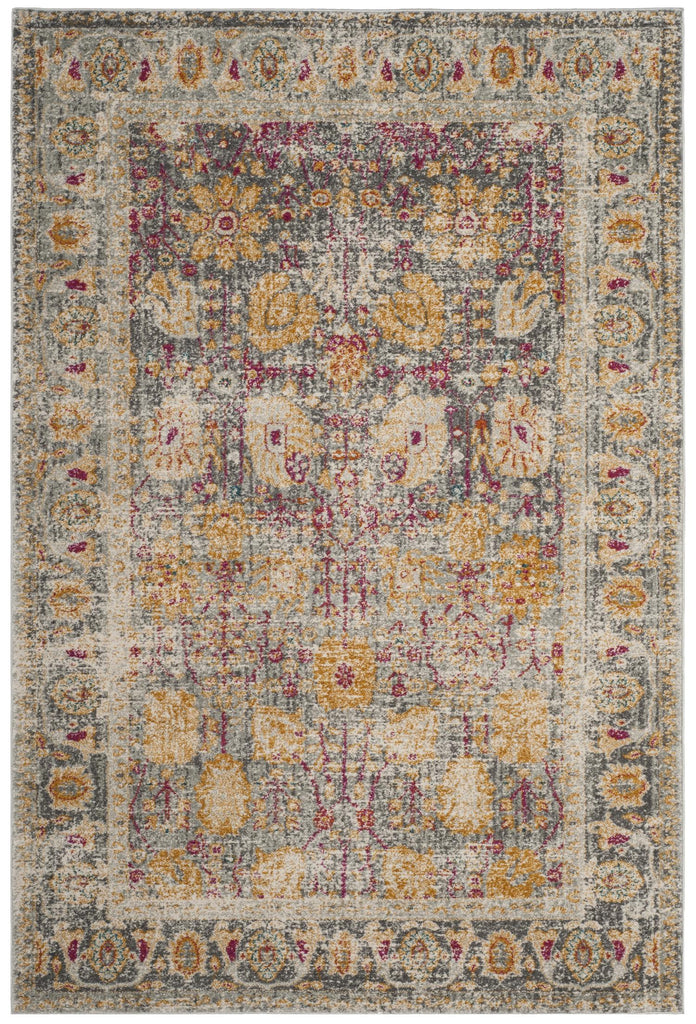 Bold & Bright Area Rug, GRA350B, 200 X 300 cm in Light Grey / Multi