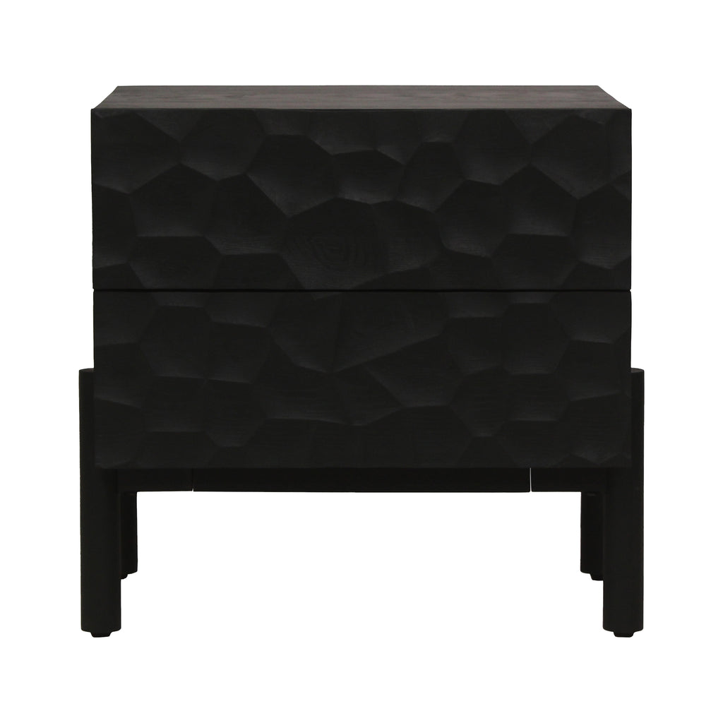 Misaki Nightstand Black | Moe's Furniture - GZ-1162-02